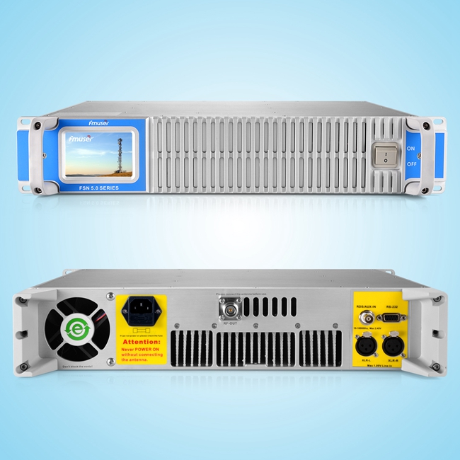 FMUSER FSN-1000T 1KW FM Radio Broadcast Transmitter With Touch Screen For Radio Stations 20-30km
